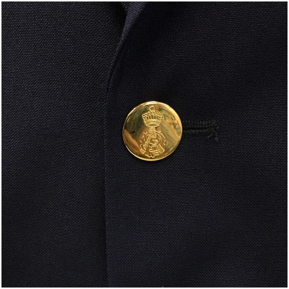 VINTAGE SAVILE ROW Mens Navy Blazer Sport Coat Casual Jacket Size 42R‎ Wool Suit